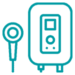 How do tankless water heater icon.